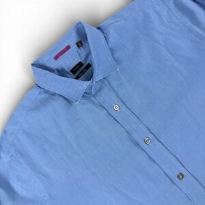 Paul Smith London Shirt Mens 16.5 42 Blue Slim Fit Button Down Made in Italy